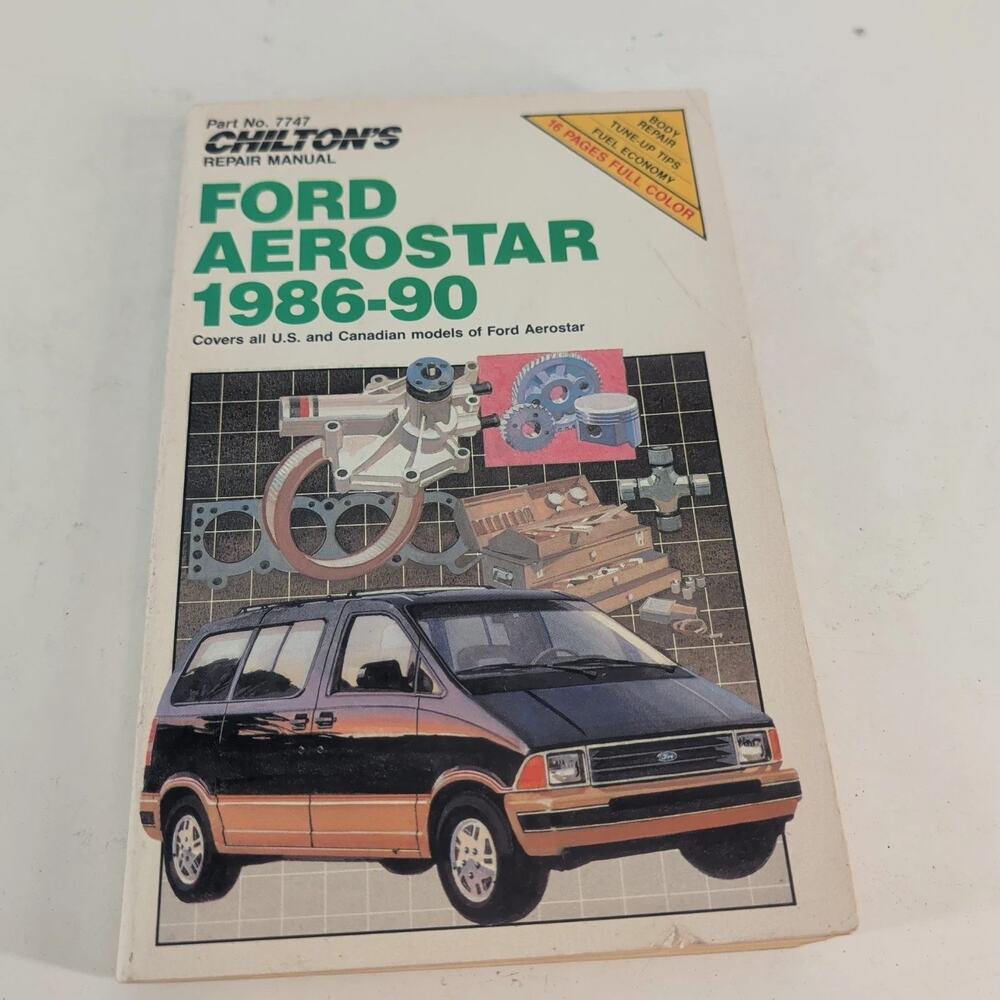 1986-90 Ford Aerostar Chilton's Repair Manual Book All Models Part No. 7747